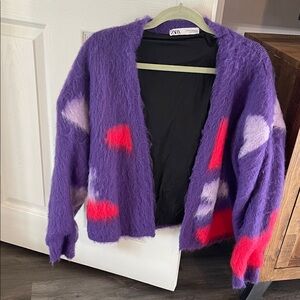 Zara Open Colorful Cardigan